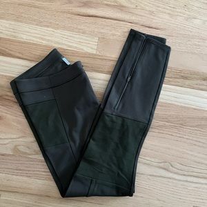Athleta skinny moto-style pants.